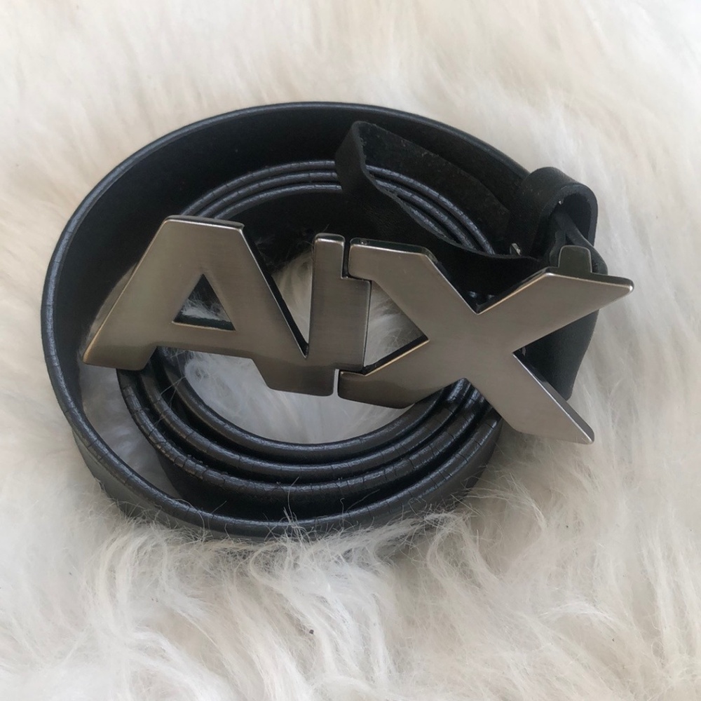 ARMANI EXCHANGE Men's Genuine Leather Belt Size 34
